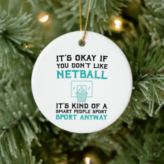 Adorno De Cerámica Juego de netball al aire libre deportes ideas de r