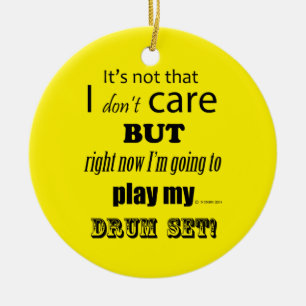 Adorno De Cerámica Juego de tambores de cuidado