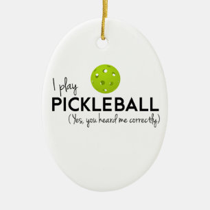 Adorno De Cerámica Juego Pickleball