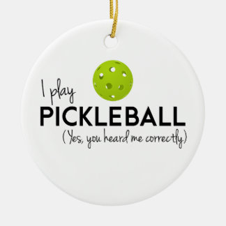 Adorno De Cerámica Juego Pickleball