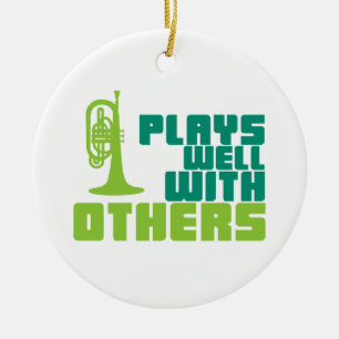 Adorno De Cerámica Juegos bien con otros - Mellophone