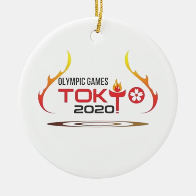 Adorno De Cerámica Juegos Olímpicos de Tokio 2020 (Frente)