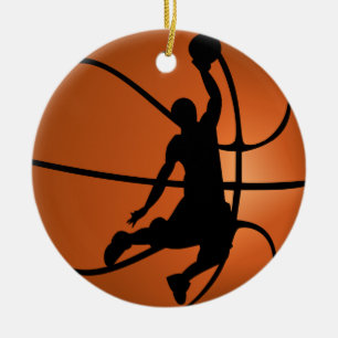 Adorno De Cerámica Jugador de Baloncesto Slam Dunk