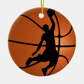 Adorno De Cerámica Jugador de Baloncesto Slam Dunk