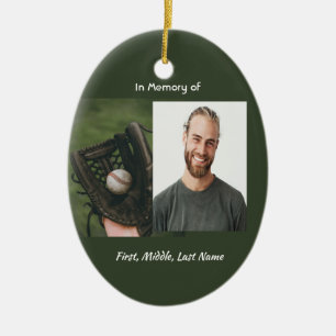 Adorno De Cerámica Jugador de béisbol conmemorativo