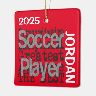 Adorno De Cerámica Jugador de Fútbol Extraordinario PERSONALIZADO
