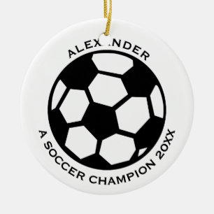 Adorno De Cerámica Jugador de fútbol personalizado