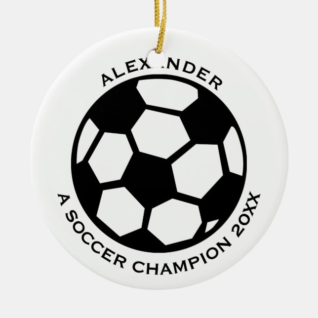 Adorno De Cerámica Jugador de fútbol personalizado (Frente)