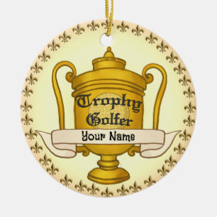Adorno De Cerámica Jugador de golf Trofeo golf