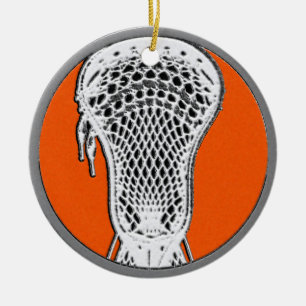 Adorno De Cerámica Jugador de Lacrosse