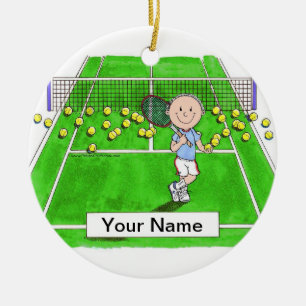 Adorno De Cerámica Jugador de tenis, hombre