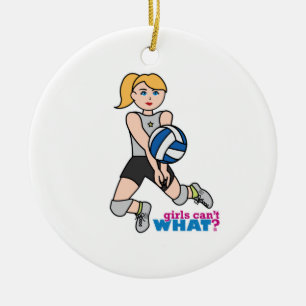 Adorno De Cerámica Jugador de voleibol - Ligero/Rubio