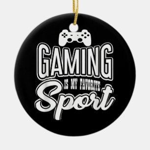 Adorno De Cerámica Jugador - El Juego Es Mi Deporte Favorito
