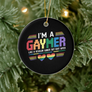 Adorno De Cerámica Jugador gay como un jugador regular pero mucho más