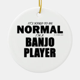 Adorno De Cerámica Jugador normal de banjo