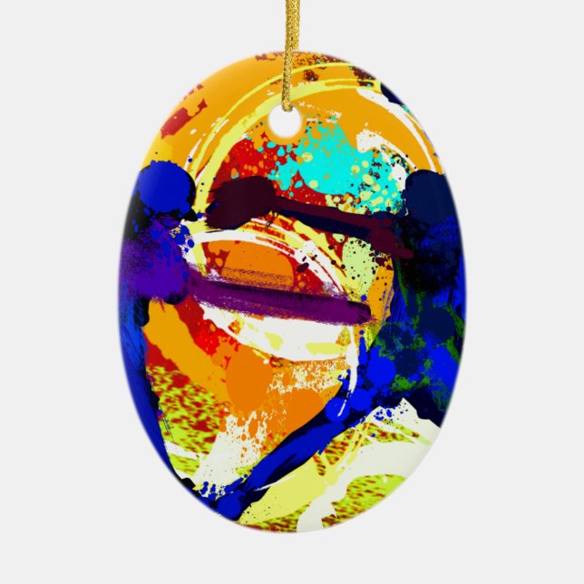 Adorno De Cerámica Jugadores de softball de Fastpitch (Frente)