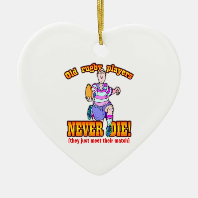 Adorno De Cerámica Jugadores del rugbi (Frente)