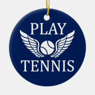 Adorno De Cerámica Jugar al tenis