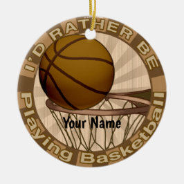 Adorno De Cerámica Jugar Baloncesto Preferentemente
