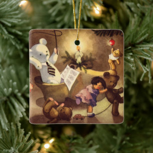 Adorno De Cerámica Juguetes Navideños Antiguos, Muñecas Bailarinas, O