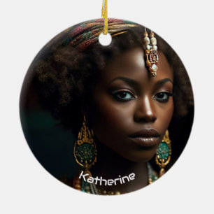 Adorno De Cerámica Juneteenth Personalizado - Historia Negra