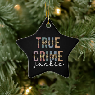 Adorno De Cerámica Junkie del Crimen Verdadero Crimen de asesinato