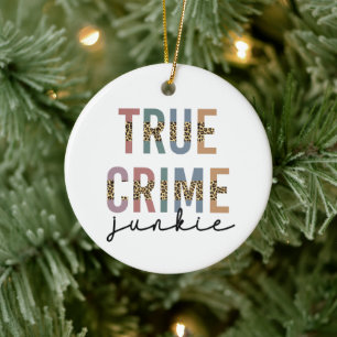 Adorno De Cerámica Junkie del Crimen Verdadero Crimen de asesinato