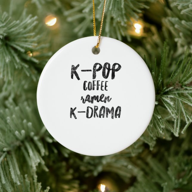 Adorno De Cerámica K-pop coffee ramen k-drama (Árbol)