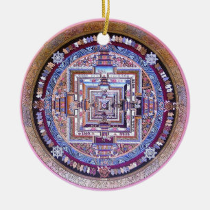 Adorno De Cerámica Kalachakra Mandala