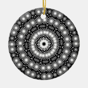 Adorno De Cerámica Kaleidoscopio geométrico 02