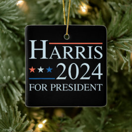 Adorno De Cerámica Kamala Harris 2024 Por El Presidente