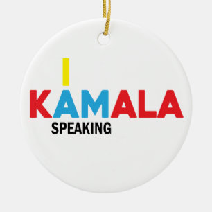 Adorno De Cerámica Kamala Harris, hablo