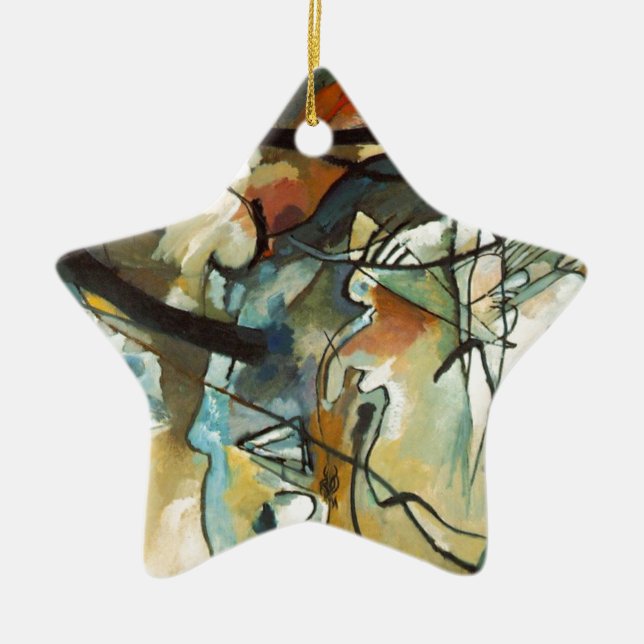 Adorno De Cerámica Kandinsky Composition V Pintura abstracta (Frente)