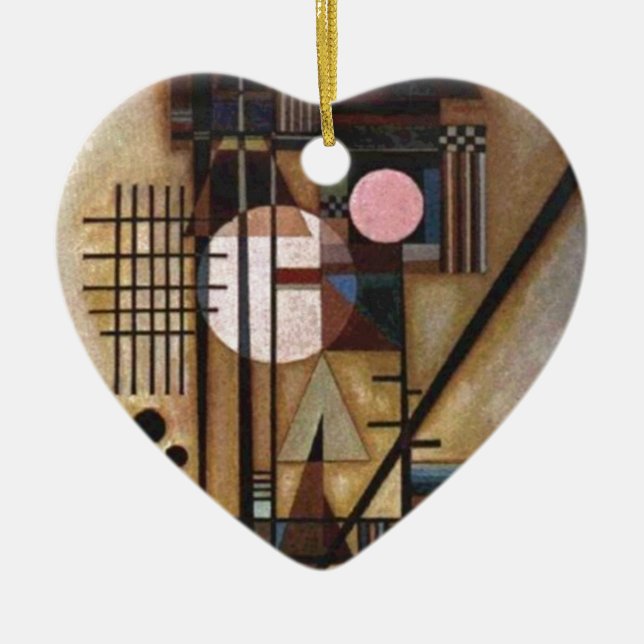 Adorno De Cerámica Kandinsky Construcción Suavizada (Frente)