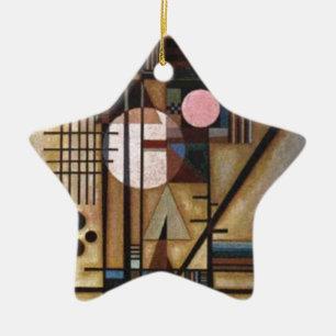 Adorno De Cerámica Kandinsky Construcción Suavizada