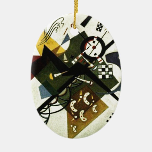 Adorno De Cerámica Kandinsky En White II (Frente)