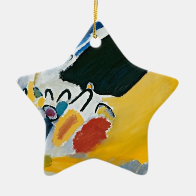 Adorno De Cerámica Kandinsky Impresión III Concierto Resumen Pintura (Frente)