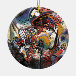 Adorno De Cerámica Kandinsky Moscú I Cityscape Resumen Pintura