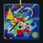 Adorno De Cerámica Kandinsky - Pintura azul<br><div class="desc">Pintura azul,  famosa obra abstracta de Wassily Kandinsky.</div>