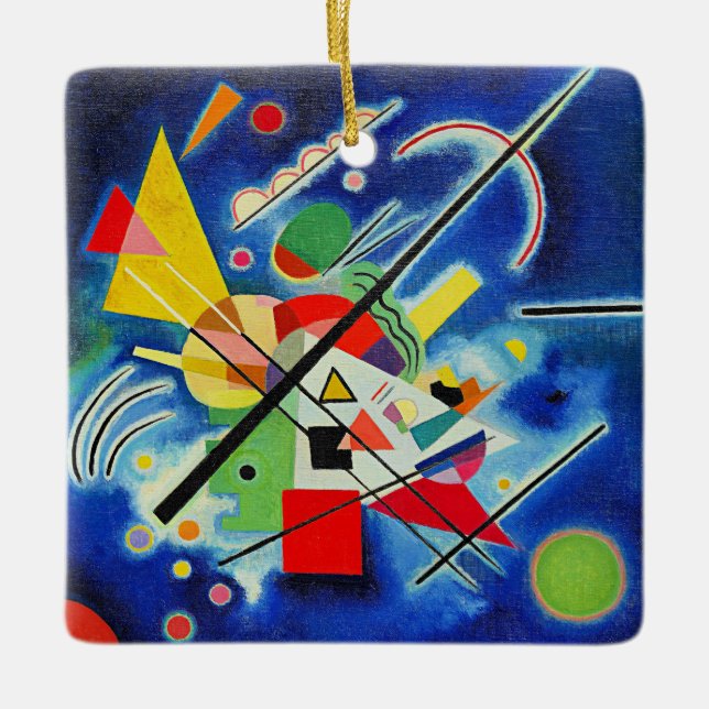 Adorno De Cerámica Kandinsky - Pintura azul (Anverso)