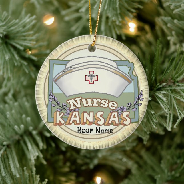 Adorno De Cerámica Kansas Nurse (Árbol)