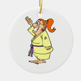 Adorno De Cerámica Karate