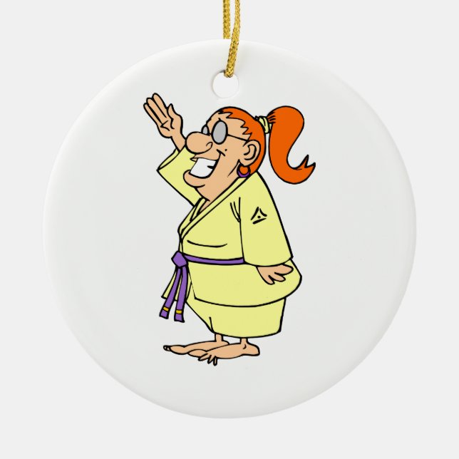 Adorno De Cerámica Karate (Frente)