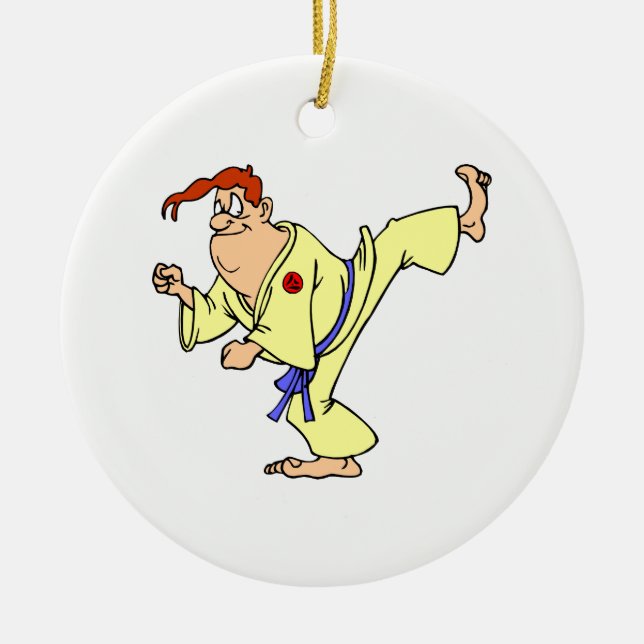 Adorno De Cerámica Karate (Frente)
