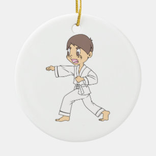 ADORNO DE CERÁMICA KARATE BOY