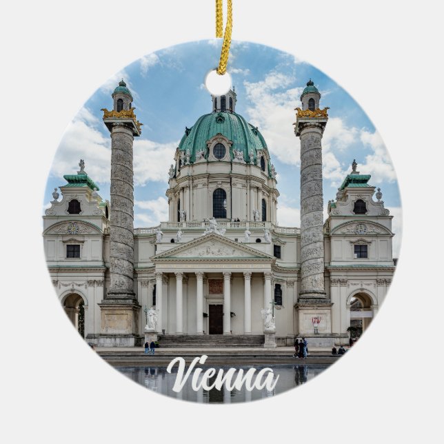 Adorno De Cerámica Karlfalche en Viena, Austria (Frente)
