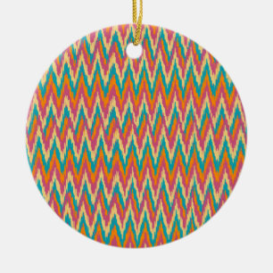 Adorno De Cerámica Kat Zigzag Diseño Colores de especias
