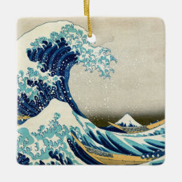 Adorno De Cerámica Katsushika Hokusai - La gran ola de Kanagawa