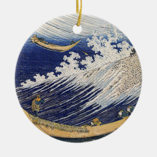 Adorno De Cerámica Katsushika Hokusai. Olas oceánicas