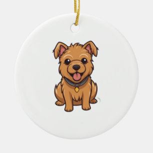 Adorno De Cerámica Kawaii Australian Terrier Puppy